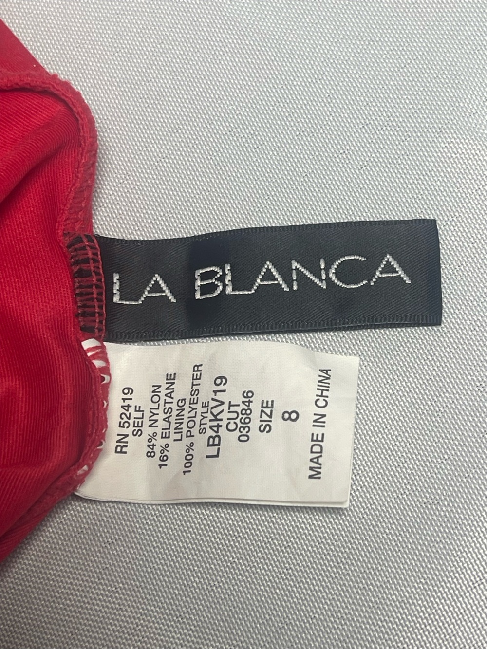 La Blanca Pink Ruched One Piece Swimsuit Size 8 - Picture 8 of 15